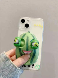 Cute Pop Out Eyes Watermelon Phone Case (For iPhones) - Bear Hugs