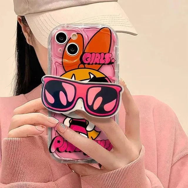 Cute Powerpuff Girls Phone Case (For iPhones) - Bear Hugs