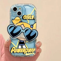 Cute Powerpuff Girls Phone Case (For iPhones) - Bear Hugs