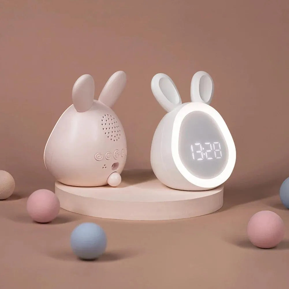 Cute Rabbit Alarm Clock with Night Light - Bear Hugs