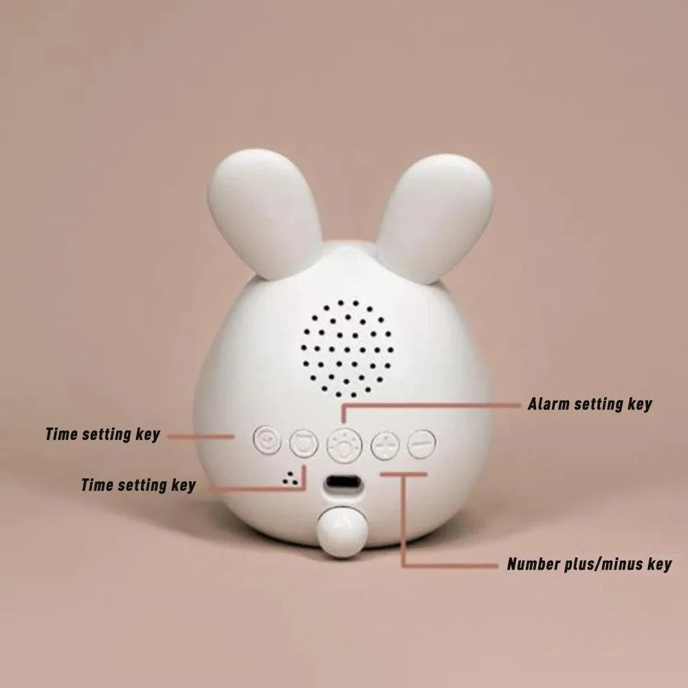 Cute Rabbit Alarm Clock with Night Light - Bear Hugs