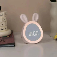 Cute Rabbit Alarm Clock with Night Light - Bear Hugs