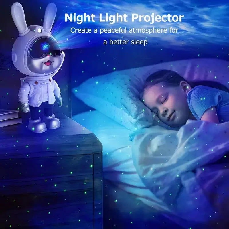 Cute Rabbit Galaxy Projector Night Lamp - Bear Hugs