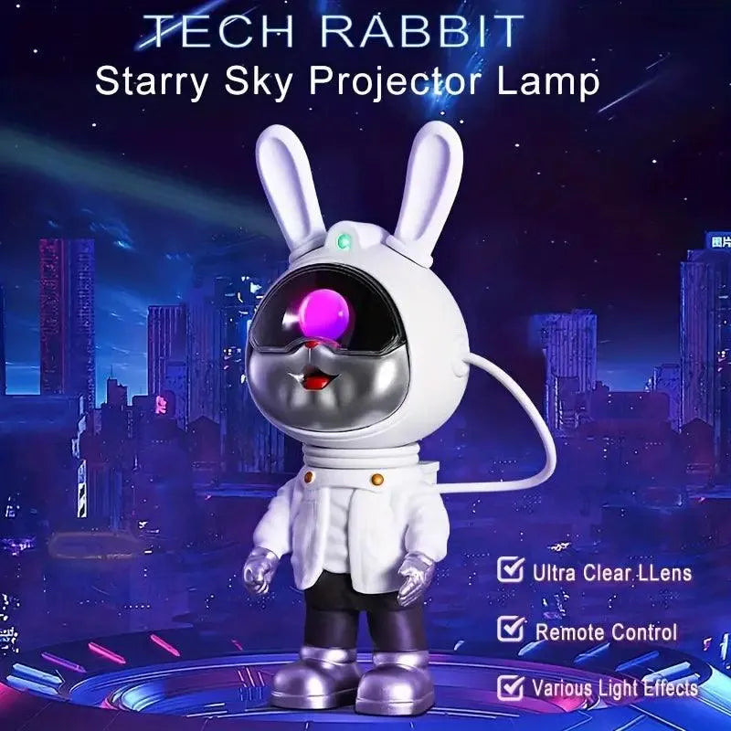 Cute Rabbit Galaxy Projector Night Lamp - Bear Hugs