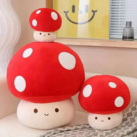 Cute Red and White Mushroom Plushie - Bear Hugs