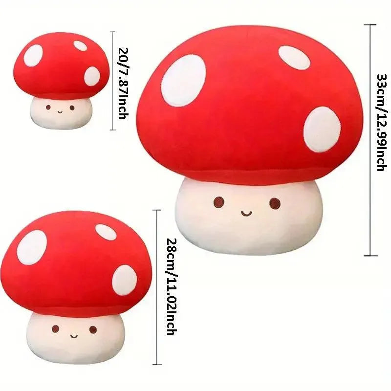 Cute Red and White Mushroom Plushie - Bear Hugs