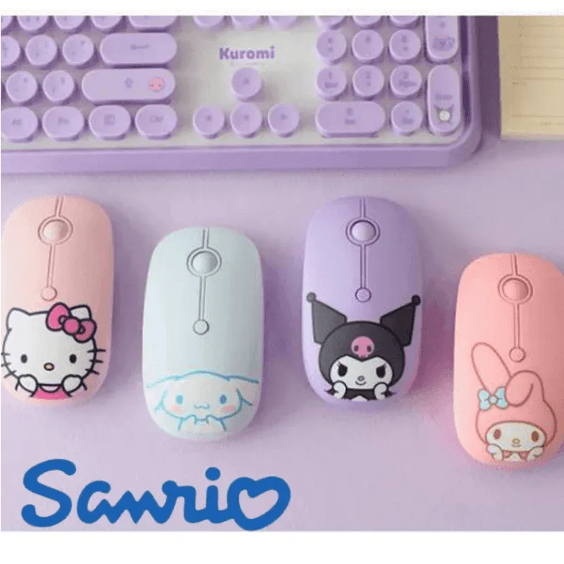 Cute Sanrio Silent Wireless Mouse - Bear Hugs