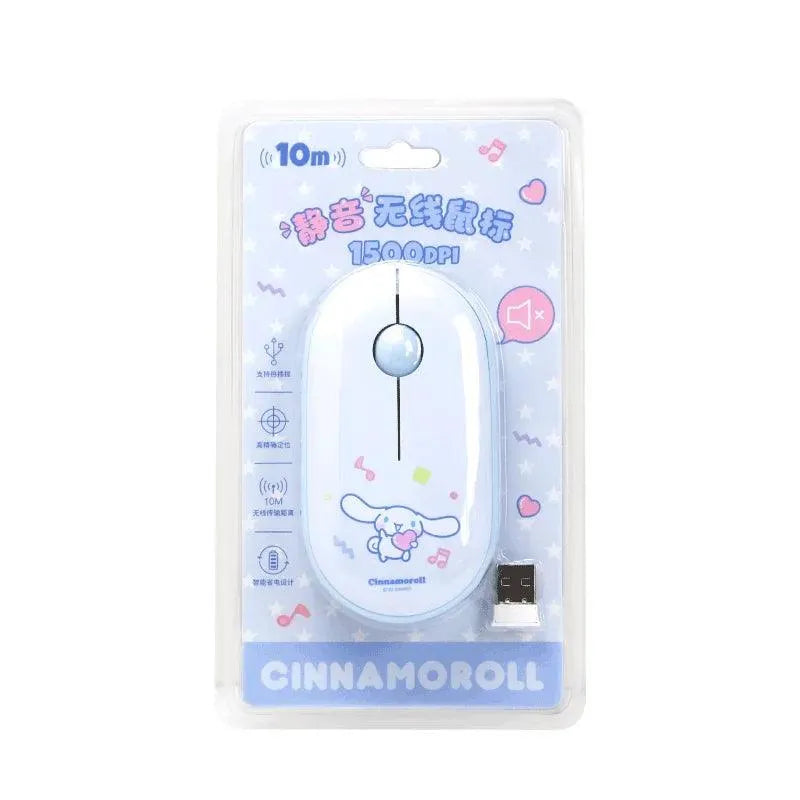 Cute Sanrio Silent Wireless Mouse - Bear Hugs