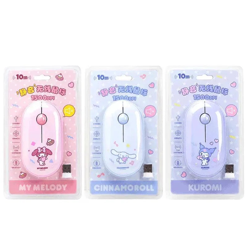 Cute Sanrio Silent Wireless Mouse - Bear Hugs