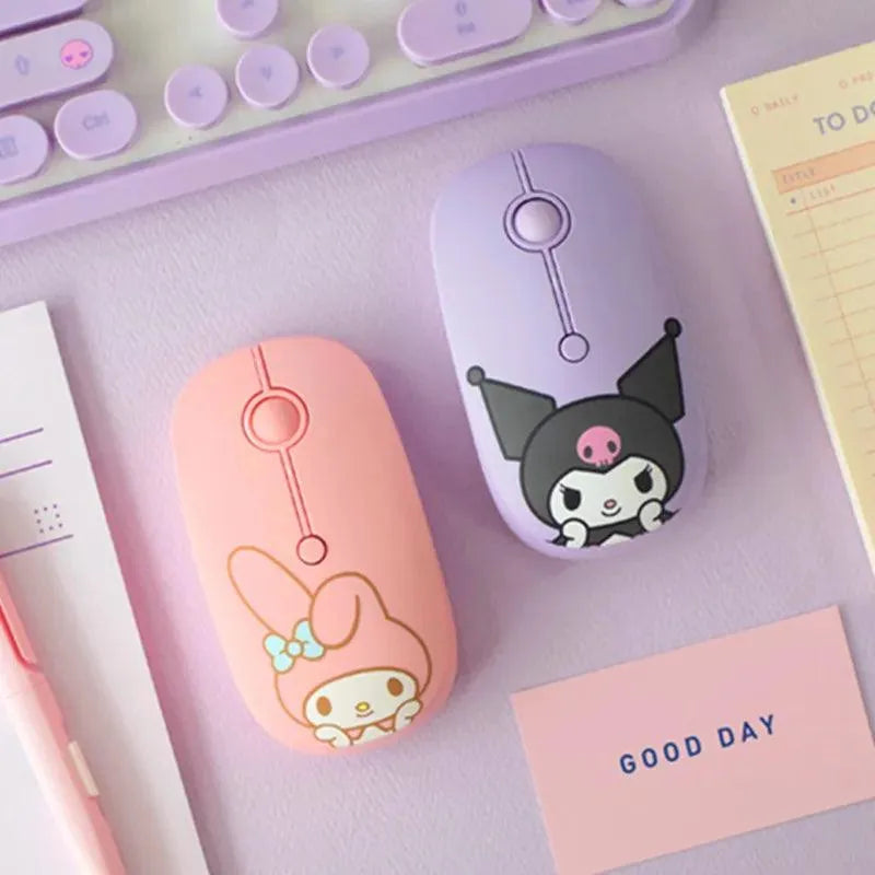 Cute Sanrio Silent Wireless Mouse - Bear Hugs