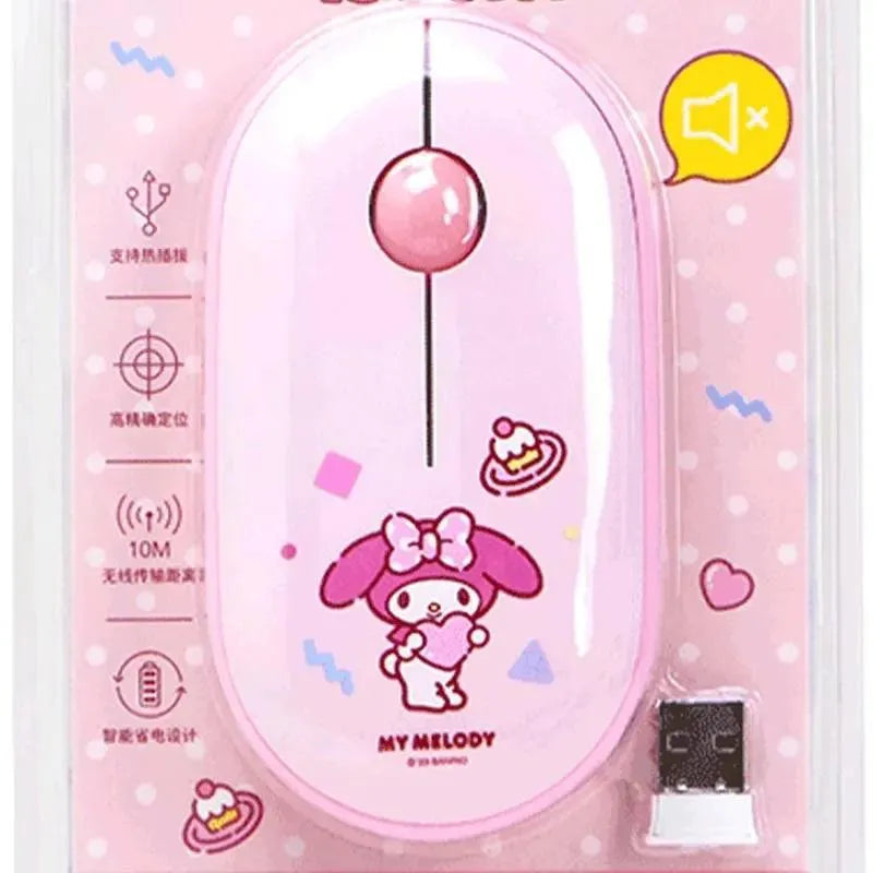 Cute Sanrio Silent Wireless Mouse - Bear Hugs