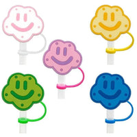 Cute Silicone Straw Covers Cap for Stanley Cup (4 Pcs) - Bear Hugs