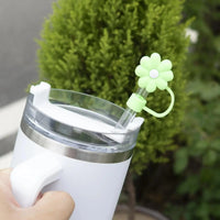 Cute Silicone Straw Covers Cap for Stanley Cup (4 Pcs) - Bear Hugs