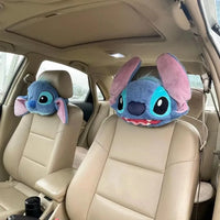 Cute Stitch Car Headrest and Seatbelt Protector - Bear Hugs