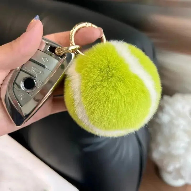 Cute Tennis Ball Keychain - Bear Hugs