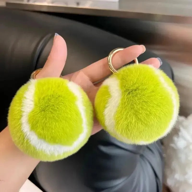 Cute Tennis Ball Keychain - Bear Hugs