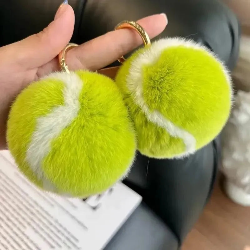 Cute Tennis Ball Keychain - Bear Hugs