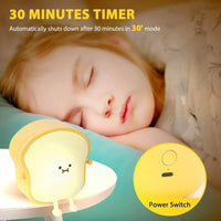 Cute Toast Night Light - Bear Hugs