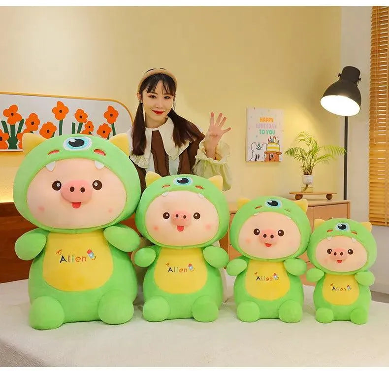 Cute Transformational Piggy Plushie - Bear Hugs