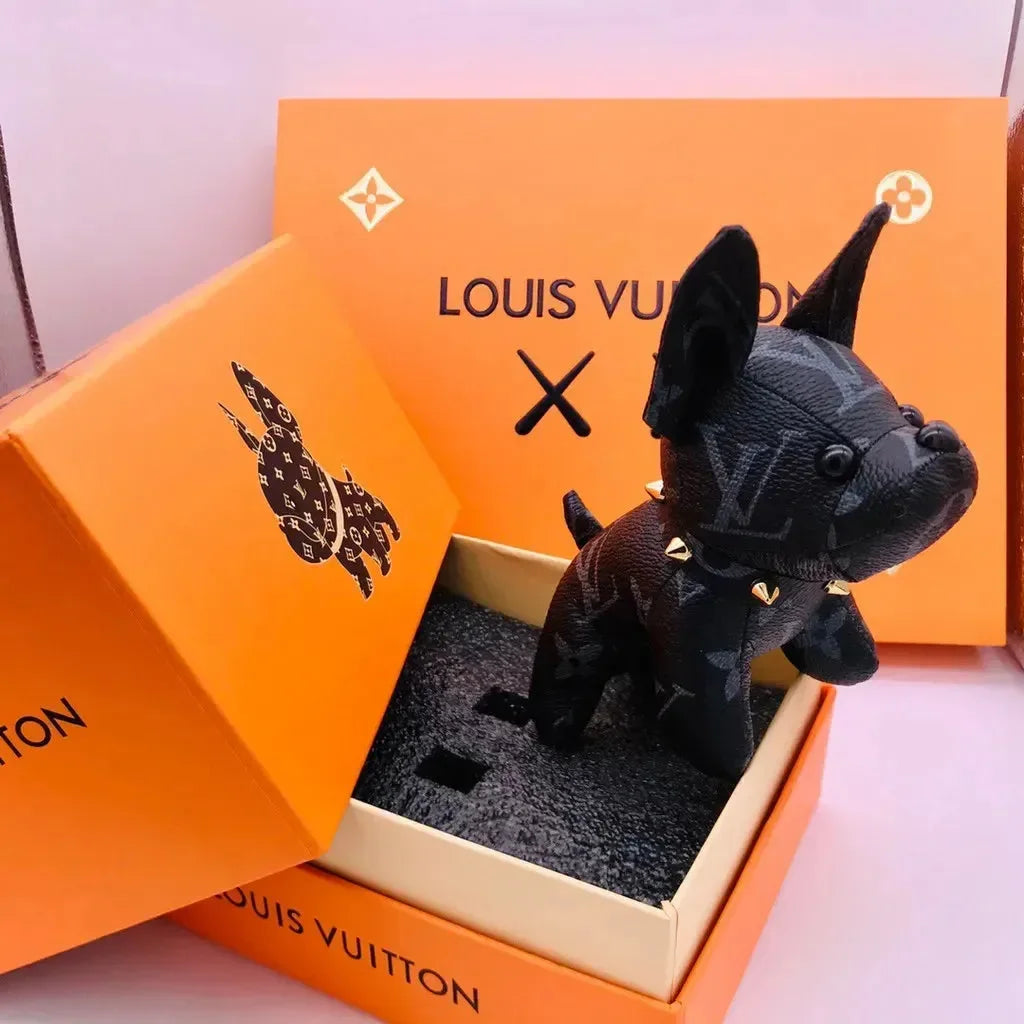 French Bulldog Monogram Luxe Keychain