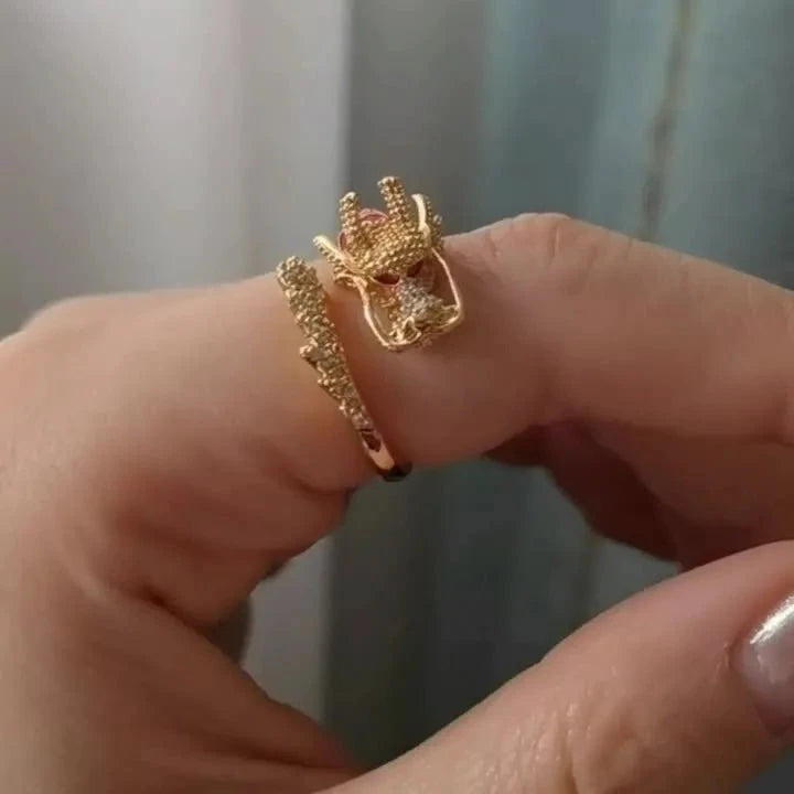 Enchanting Dragon Year Zodiac Ring