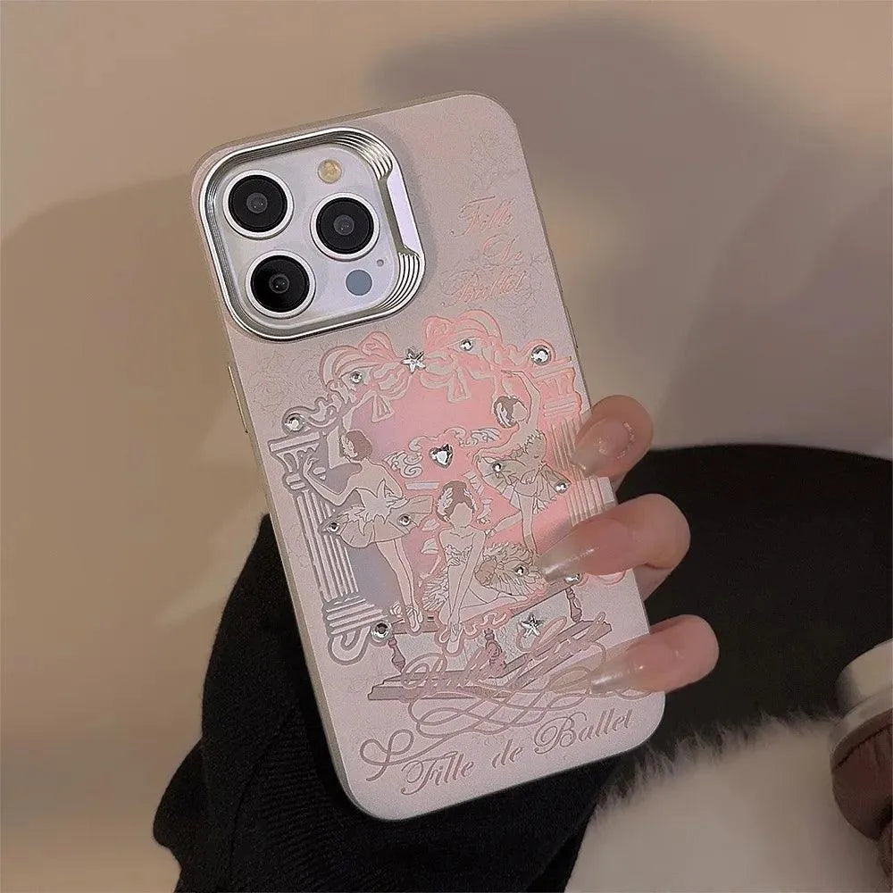 Dancing Ballerina Glitter Phone Case (For iPhones) - Bear Hugs