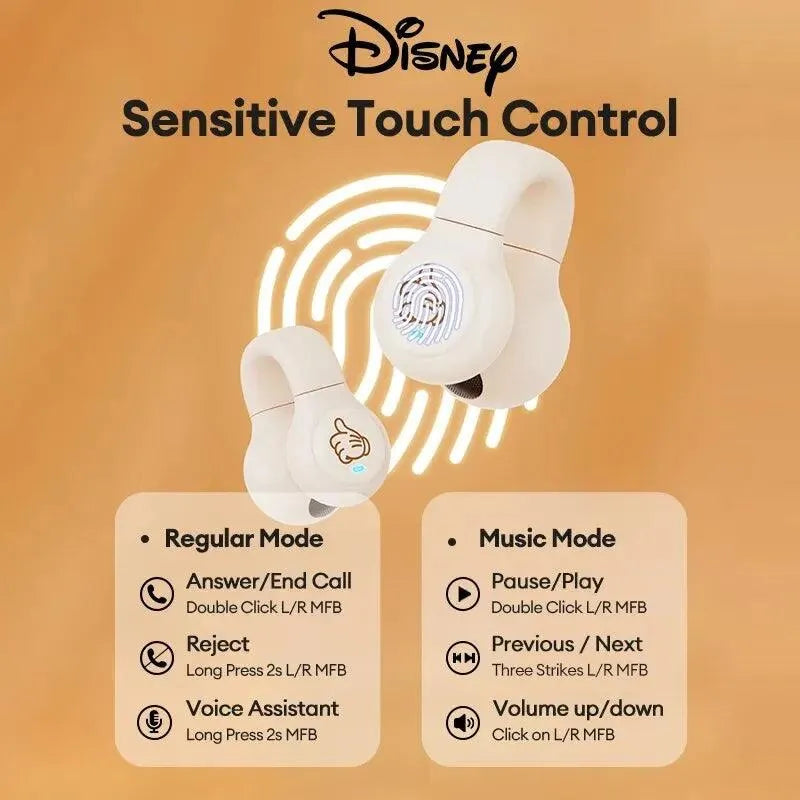 Disney DN12 Clip-on Bluetooth Earphones - Bear Hugs