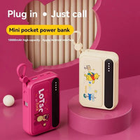 Disney Fast-Charging Power Bank With Built-in Data Cable - Bear Hugs