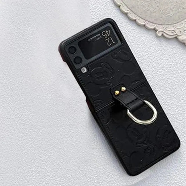 Disney Mickey Leather Finish Case (For Samsung Fold & Flip) - Bear Hugs