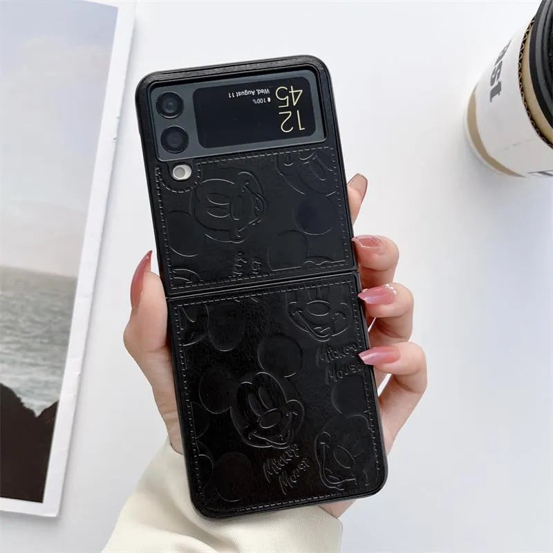 Disney Mickey Leather Finish Case (For Samsung Fold & Flip) - Bear Hugs