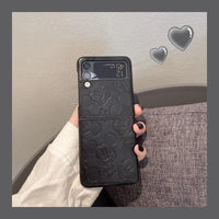 Disney Mickey Leather Finish Case (For Samsung Fold & Flip) - Bear Hugs