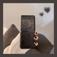 Disney Mickey Leather Finish Case (For Samsung Fold & Flip) - Bear Hugs