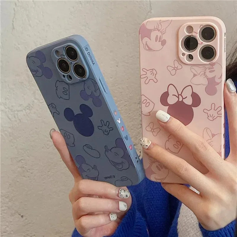 Disney Mickey Minnie Silicon Pastel Phone Case (For iPhones) - Bear Hugs