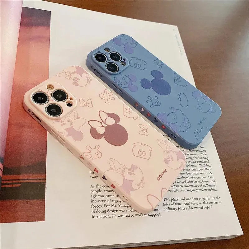 Disney Mickey Minnie Silicon Pastel Phone Case (For iPhones) - Bear Hugs