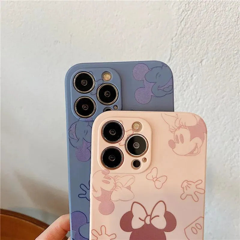 Disney Mickey Minnie Silicon Pastel Phone Case (For iPhones) - Bear Hugs