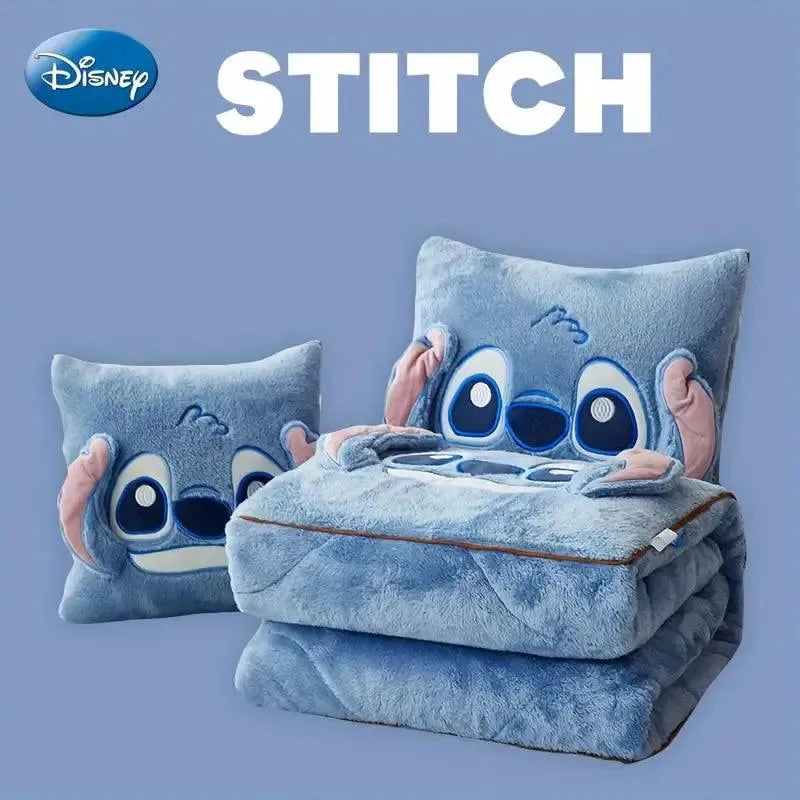 Disney Stitch 2 in 1 Pillow and Blanket Set - Bear Hugs