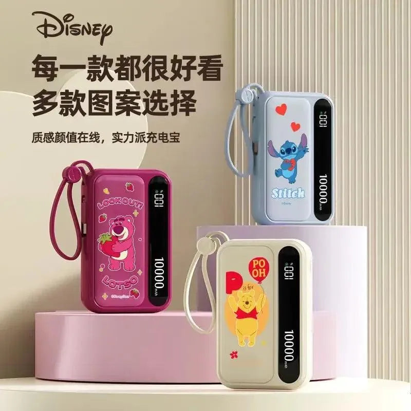 Disney Stitch Pooh Lotso All-in-1 1000mAh Power Bank - Bear Hugs