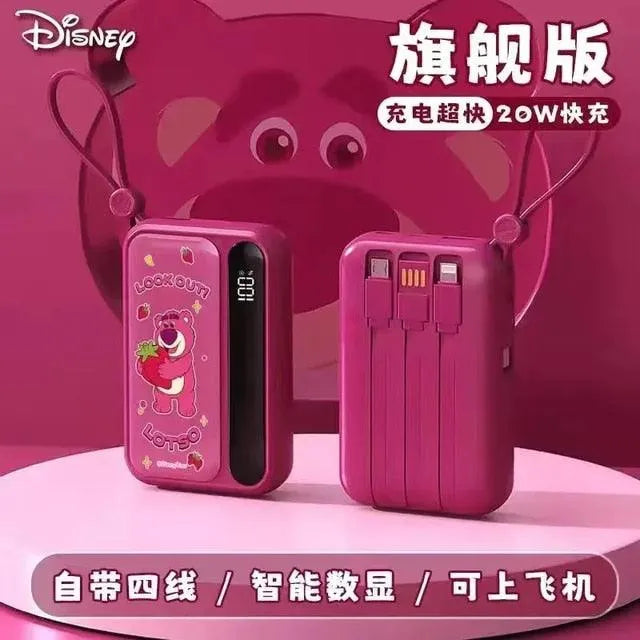 Disney Stitch Pooh Lotso All-in-1 1000mAh Power Bank - Bear Hugs