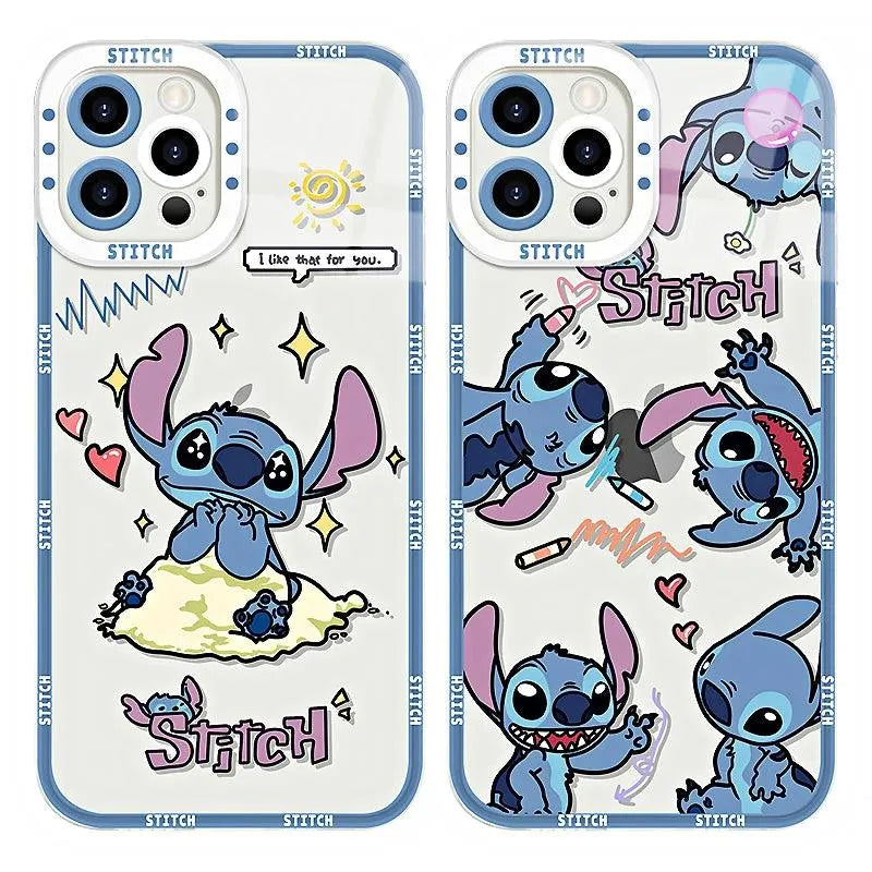 Disney Stitch Shockproof Soft Case (For iPhones) - Bear Hugs