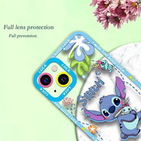 Disney Stitch Shockproof Soft Case (For iPhones) - Bear Hugs