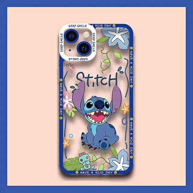 Disney Stitch Shockproof Soft Case (For iPhones) - Bear Hugs