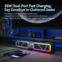 Divoom D-base Gaming Desktop 35W Speaker With Customizable RGB Lighting Effects - Bear Hugs