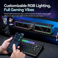 Divoom D-base Gaming Desktop 35W Speaker With Customizable RGB Lighting Effects - Bear Hugs