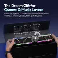 Divoom D-base Gaming Desktop 35W Speaker With Customizable RGB Lighting Effects - Bear Hugs