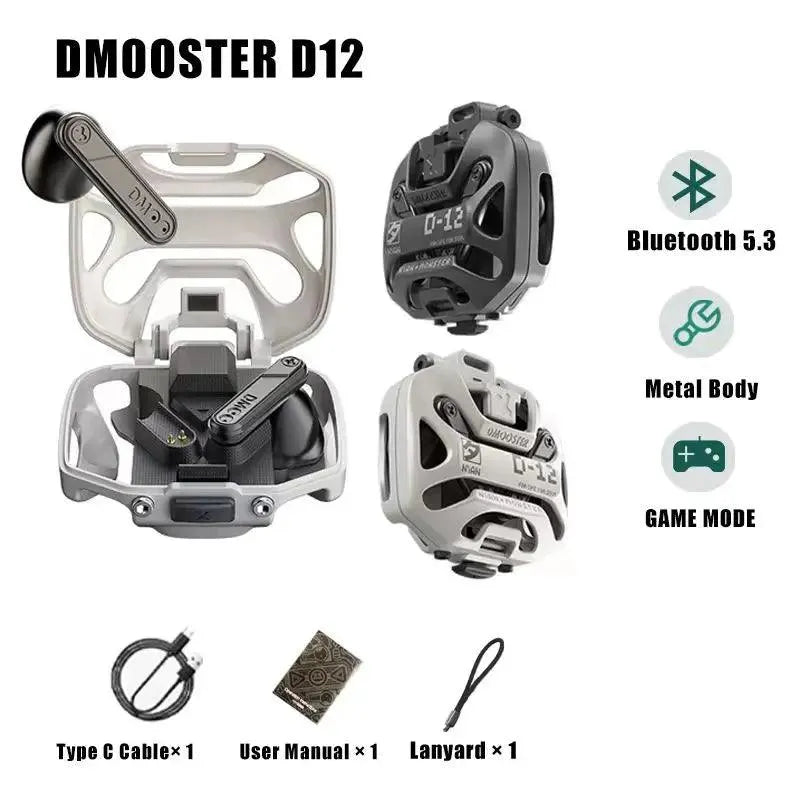 DMOOSTER D12 Wireless Earphones - Bear Hugs