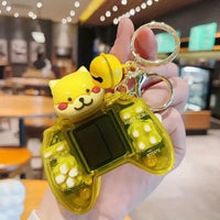 Dog Themed Retro Game Keychain - Bear Hugs