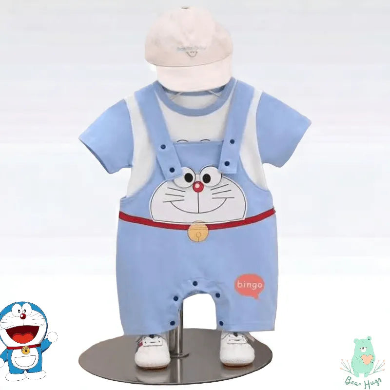 Doraemon Strap Set Dungaree - Bear Hugs