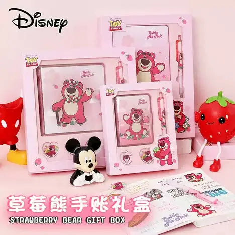 Cute Lotso Strawberry Bear Notebook Gift Set