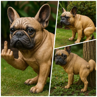 Cheeky French Bulldog Resin Figurine