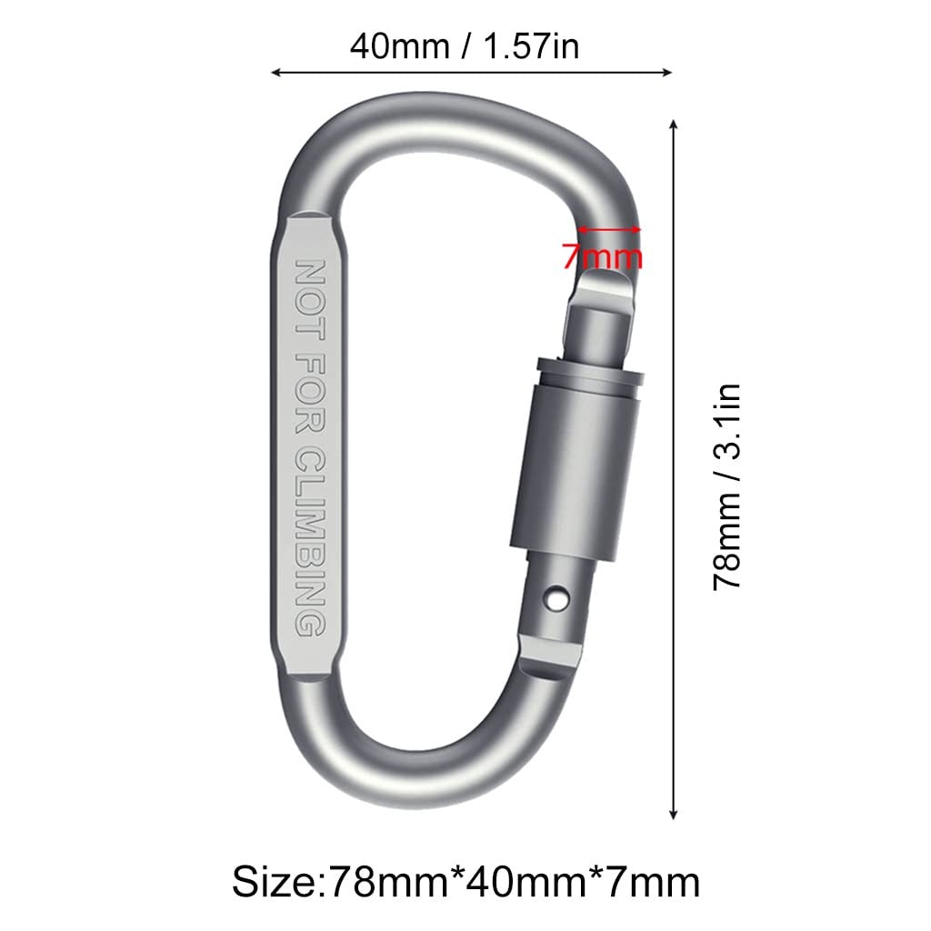 Tactical Aluminum D-Ring Carabiner
